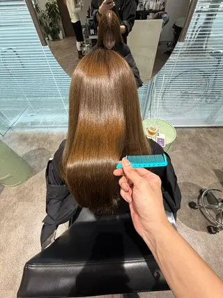 ロング カラー 城 慎太郎のヘアスタイル