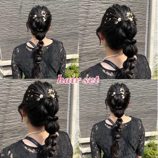 ロング ヘアアレンジ KONATSU 🌻のヘアスタイル