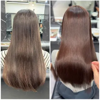 ロング JIN|朝楽になる 乾かしただけで極艶髪のヘアスタイル