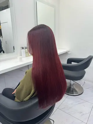 ロング カラー ヘアアレンジ Over hair_ misakiのヘアスタイル