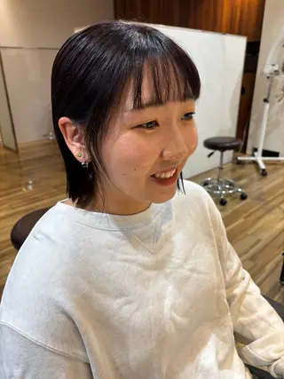 ショート カラー 池田理紗/メンズ カット/ミニボブのヘアスタイル