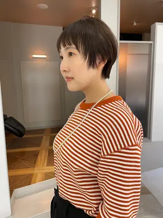 ショート 緒方リエ 時短ショート・ボブのヘアスタイル
