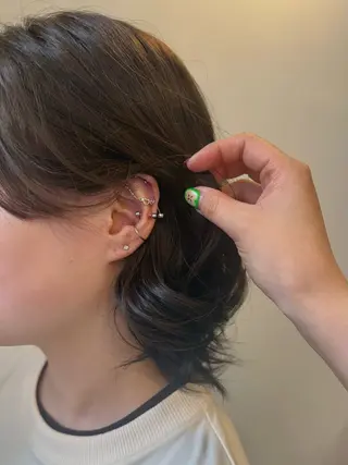 ミディアム Nico セナのヘアスタイル