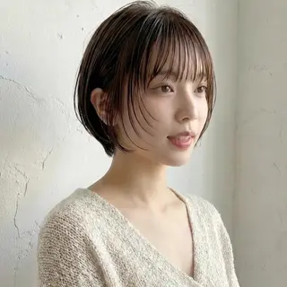 ショート 庭木華瑠🐾ボブ🧡 透明感カラー✨のヘアスタイル