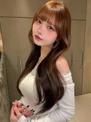 ロング 仙台Ｉ韓国レイヤー Ｉ髪質改善Ｉ伊藤拓海のヘアスタイル