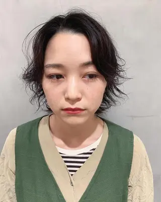 ショート カラー パーマ 優作 〜圧倒的信頼〜のヘアスタイル