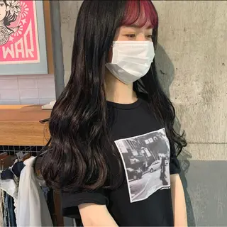 ロング kiyono ⭐︎ダブルカラーのヘアスタイル