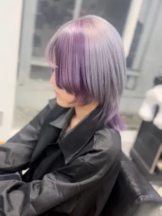 セミロング カラー 髙木 利央のヘアスタイル