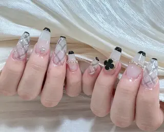 ネイル candy nail 韓国風ワンホンネイルのネイルデザイン