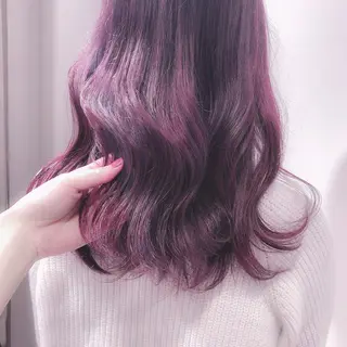 セミロング カラー miyu /トレンド カラー×艶髪のヘアスタイル