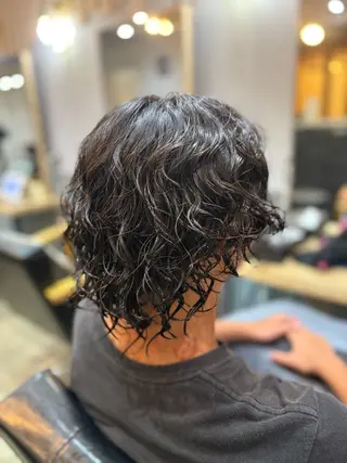 パーマ 園田 彩音のヘアスタイル