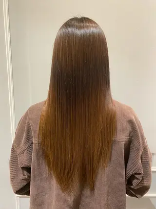 ロング 美髪矯正透明感カラー 江川　和輝のヘアスタイル