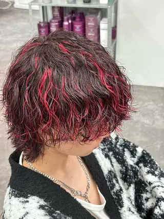 ミディアム カラー パーマ メンズ 🔥最強メンズ特化/ パーマの達人🔥風見のヘアスタイル