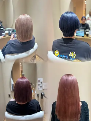 セミロング 中島愛佳🐥⸒⸒ 縮毛矯正/艶髪カラーのヘアスタイル