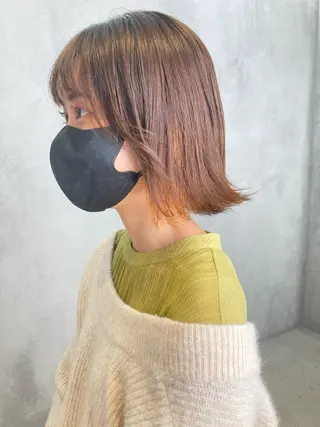 ミディアム カラー 渋谷/髪質改善 🟢パーマ/大西将司のヘアスタイル