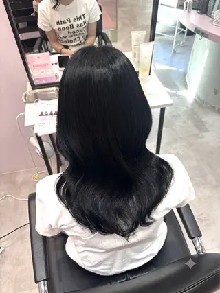 ミディアム カラー 透明感/艶カラー 💘Hanaのヘアスタイル