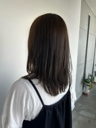 ミディアム おせ ちさとのヘアスタイル