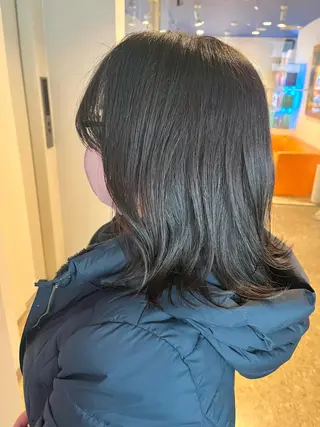ミディアム うしだ かおるのヘアスタイル