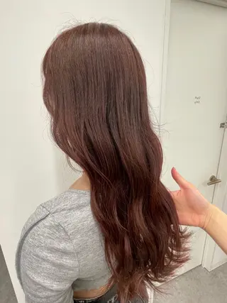 ロング カラー ヘアアレンジ ♥️暖色支持多数 ♥️銀座 mioのヘアスタイル