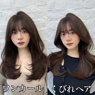 ミディアム 映える顔まわり/前髪 特化 💗 ユキマのヘアスタイル
