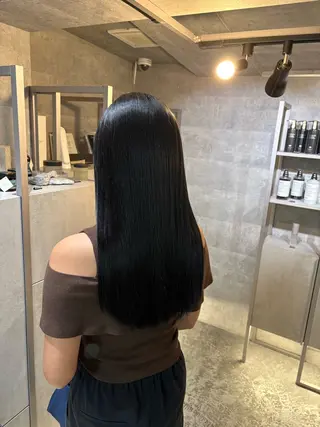 ロング 髪質改善ストレート/ 透明感カラー🥣🤍のヘアスタイル