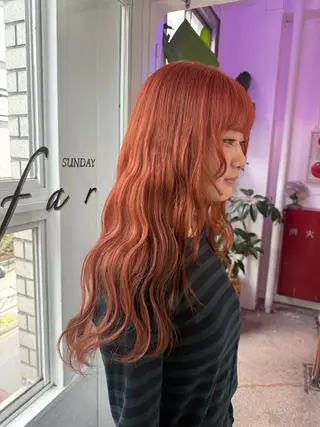 ロング コハル ブリーチモデル募集中のヘアスタイル