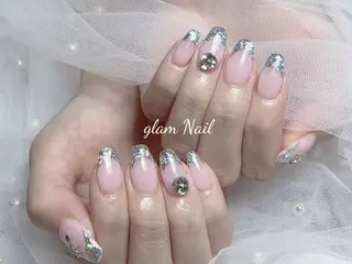 ネイル エツメ💅 長さ出し🎀デザインのネイルデザイン