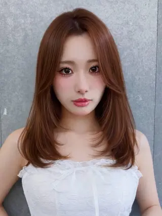 ミディアム カラー ヘアアレンジ 【博多髪質改善】 吉村 清志のヘアスタイル