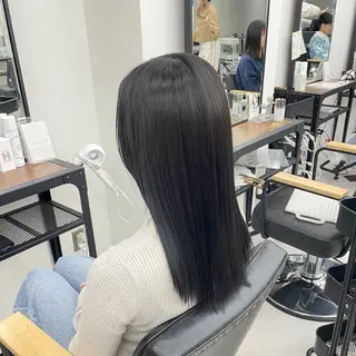 セミロング カラー パーマ ヘアアレンジ メンズ mona/ ストレートスタイル✨のヘアスタイル