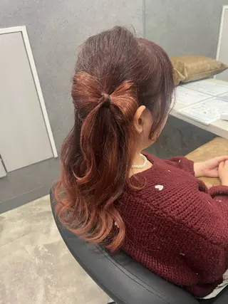 ロング ヘアアレンジ 加藤 碧唯のヘアスタイル