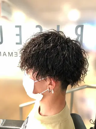 ミディアム パーマ メンズ rilune matsuoのヘアスタイル