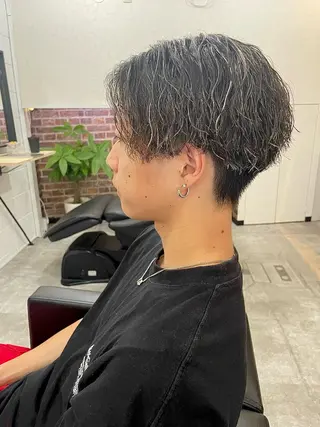 ショート カラー パーマ メンズ 💈メンズパーマ &メッシュ南谷💈のヘアスタイル