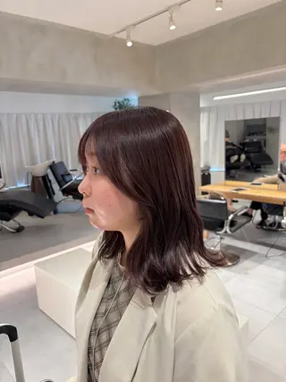 ミディアム カラー 🪞透け感&韓国ヘア 🪞honokaのヘアスタイル