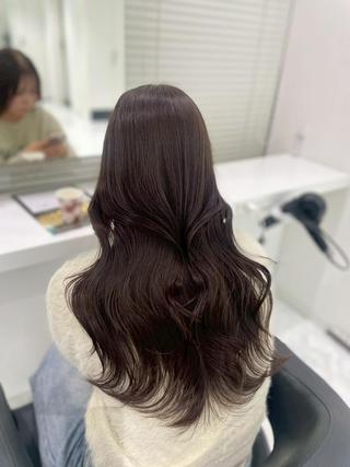 カラー 韓国ガーリー🩶🎀 ブリーチあり/なしのヘアスタイル