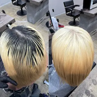 カラー ルシ🎨/ハイトーン デザイン/髪質改善のヘアスタイル