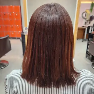 ミディアム カラー パーマ FORME野口 晴香のヘアスタイル