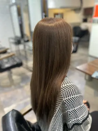 セミロング カラー ⭐️エクステ指名 No.1⭐️高頭のヘアスタイル