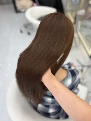 ロング カラー 新宿/韓国ヘア 中明度カラー/かやのヘアスタイル