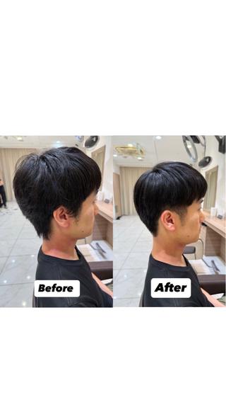メンズ フェザーパーマ/ カットShion🪼のヘアスタイル