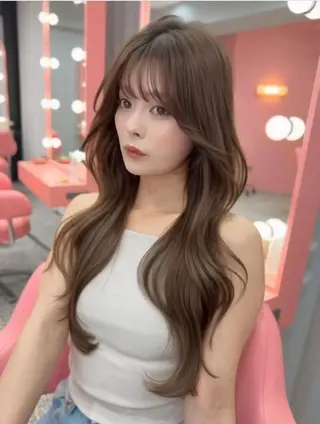 ロング 豊嶋 未来のヘアスタイル