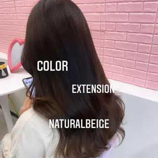 ロング カラー エクステ🩵ブリーチ 韓国ヘア🩵KAEのヘアスタイル