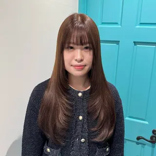 ロング カラー 韓国ヘア AINA🐱のヘアスタイル