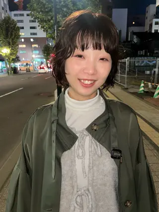 ショート パーマ きたじま さおりのヘアスタイル