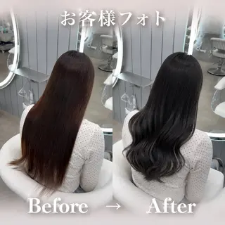 ロング ヘアアレンジ 大宮暗髪カラー🖤 レイヤー職人しょうまのヘアスタイル