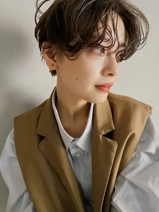 ショート メンズ清潔感のプロ 💈メンズパーマ藤田のヘアスタイル