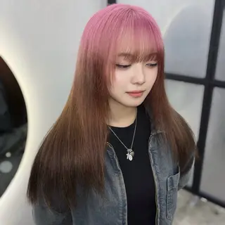 ロング カラー Ren. 🦋デザインカラーのヘアスタイル