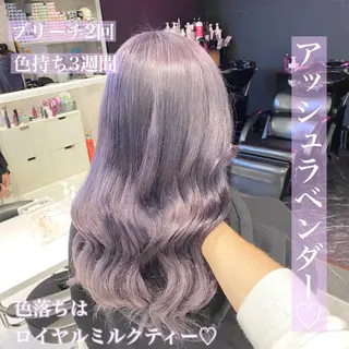 ロング カラー ヘアアレンジ メンズ キッズ マツエク・マツパ ブリーチの髪様 MASATOのヘアスタイル
