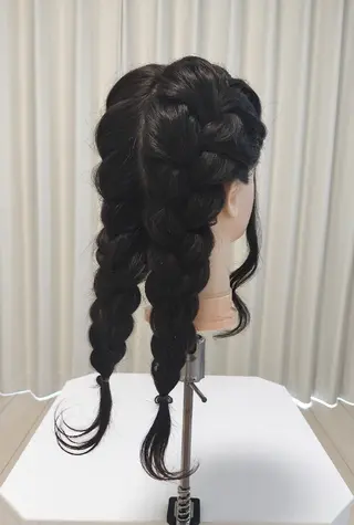 ロング ヘアアレンジ vizz SAKIのヘアスタイル