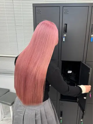 ロング カラー ピンク🎀/ベージ ュ🧸🥞/ユウキのヘアスタイル