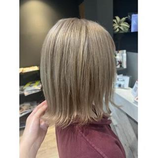 ミディアム 似合わせ/顔周り 💛Mayuka🧡のヘアスタイル
